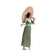 thumbnail image 1 of 1/64 Figura De Niña De Costumbres Antiguas, Minimuñeca Para Mesa De Arena, Diseño De Fotografía, Verde, 1 of 3