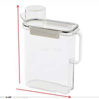 Bothyi - Contenedor De Detergente Para Ropa, Caja De Almacenamiento De Plástico Para Baño Y Hogar