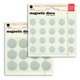 thumbnail image 1 of Discos magnéticos BasicGrey Super Strong con adhesivo (18 unidades), 1 of 3