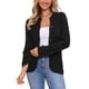 thumbnail image 1 of INSPIRE CHIC Cárdigan Suéteres para Mujeres Abierto al Frente con Botones Manga Larga Otoño Casual Tejido de Punto con Bolsillos L Negro, 1 of 6