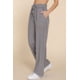 thumbnail image 2 of Saronite Pantalones Largos de Tencel con Cintura Elástica Lisa y Dos Bolsillos Laterales, Color Gris (para Mujer), 2 of 4