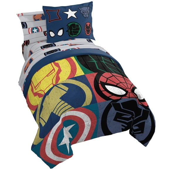 Juego de ropa de cama Jay Franco Avengers (tamaño individual) – 5 piezas de microfibra