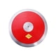 thumbnail image 4 of Discó de Lanzamiento Deportivo para Atletismo Disco de Práctica Resistente Núcleo Sólido de Acero Cobertura de Nailon Fácil Agarre para Ejercicios Fís rojo, 4 of 5