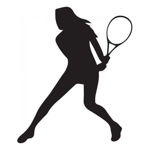 Rienda Libre Graphics - Decomural Female Tennis Player Sports Pack Ws-33157