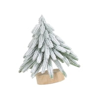 Magideal - Mini De Navidad, Pequeño Adorno De De Mesa De Navidad, De Navidad De Escritorio Artificial, Decoraciones Para Fiestas Navideñas Con Nieve Blanca S