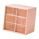 thumbnail image 2 of Organizador de cajones pequeño para escritorio, organizador de cuentas para mujeres y niñas, caja de almacenamiento para joyería, suministros de arte, 6 Cajones Rosa Piel, 2 of 5