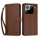 thumbnail image 3 of Funda Cartera Trébol para Xiaomi 15 Pro con Ranuras Tarjetas y Carga Inalámbrica Marrón, 3 of 6