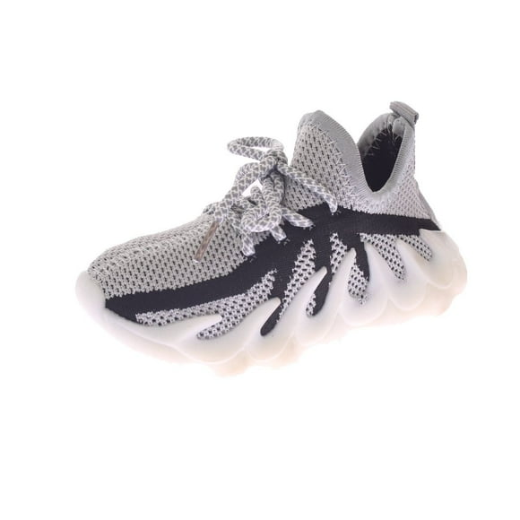 Zapatilla Kids Gris Negro Bbo