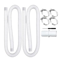 Magideal - Manguera De Repuesto Para Bomba De Piscina Con Abrazaderas Y Conector De Manguera De Interconexión De 3,25 Pies Para Piscinas Elevadas De 300 Gph Para Blanco