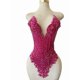 thumbnail image 2 of Aplicación artesanal de pedrería cristal rosa rojo, 2 of 8