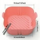 thumbnail image 1 of 1/2PCS Square Air Fryer Silicone Pot Reusable Air Fryers Liners Oven Baking Tray Home Kitchen Air Fryer Accessories 7.67''x6.49''x1.96'', 1 of 5