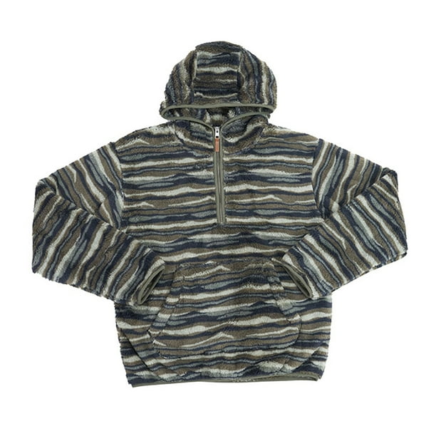 Poleron Niño Teen Coral Rayas Verde Corona