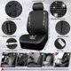 thumbnail image 3 of CAR PASS Juego completo de fundas para asientos de automóvil de cuero sintético con diamantes brillantes, 3 of 3