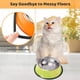 thumbnail image 4 of 3 cuencos de acero inoxidable para gatos, cuencos para comida y agua para cachorros, antideslizantes de colores., 4 of 6