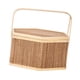 thumbnail image 1 of Cesta de Picnic, cesta tejida de bambú, decoración, cesta de bambú tejida hecha a mano, cesta de almacenamiento de alimentos para comida, té, pasteler, 1 of 5