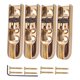 thumbnail image 1 of Un juego de 4 piezas individuales de puente individual para 4 cuerdas de guitarra baja de oro, 1 of 3