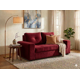 thumbnail image 1 of Sofa Praga 2 Cuerpos Felpa Burdeo, 1 of 3