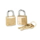 thumbnail image 1 of Padlock Master Lock 120T de latón macizo, 3/4 pulgadas de ancho (paquete de 2), 1 of 4