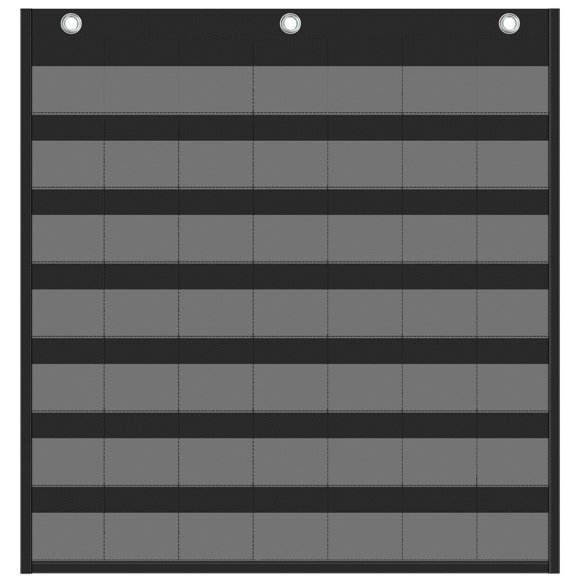 Calendario Yoink de 45 Bolsillos Negro para Aula