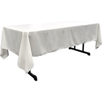 Mantel La Linen, Popelina De Poliéster, Lavable, 152 X 366 Cm, Blanco