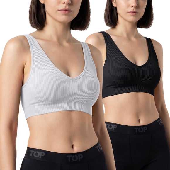 Petos Mujer Microfibra Con Relleno Pack 2 C2