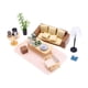 thumbnail image 1 of Juego De Muebles Para Casa De Muñecas, Juego De Mesa En Miniatura, Silla, Lámpara De Pie, 1 of 5