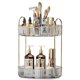 thumbnail image 1 of Organizador de maquillaje Oifecsie, giratorio 360°, 2 niveles con soporte para brochas, 1 of 6