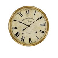 Magideal - Reloj Vintage Colgante De Pared Con Números Romanos, Decoración Divertida De 12 Pulgadas, Reloj Redondo De Estilo Retro, Reloj De Pared Para Comedor Y