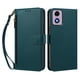 thumbnail image 1 of Funda Tipo Billetera para Motorola Moto E14 4G con Soporte y Bolsillo con Cierre Verde, 1 of 1
