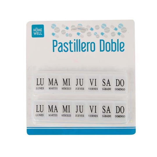 Homewell - Pastillero Organizador De Medicamentos Doble