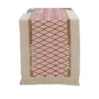 Oem - Mantel Camino De Mesa Rectangular Yute Malla 180X30Cm R
