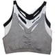 thumbnail image 3 of Sujetador deportivo Fruit of the Loom ajustable con frente fruncido para mujer, 3 of 3