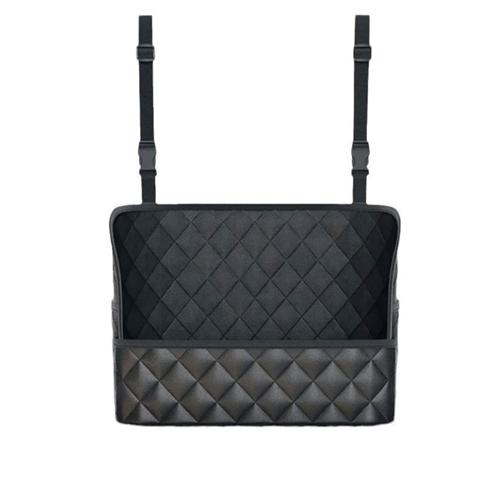 Xusx111 - Soporte De Bolso De Coche Entre Asiento Asiento De Cuero Duradero Organizador De Espalda Bolsa De Almacenamiento De Redes De Conductor De Mascotas Y Niños Bolsa De Almacenamiento De Redes De