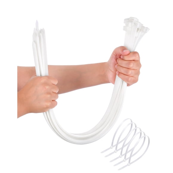 Bridas con cremallera WLEAD, resistentes al aire libre, 60 cm, 120 kg, 50 unidades