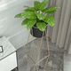 thumbnail image 4 of Porta Macetero Belug Pedestal Maceta Plantas Negro Dorado, 4 of 5