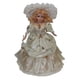 thumbnail image 1 of Figuras De Mu?ecas Femeninas De Porcelana Victoriana De 40 Cm En Sombrero De Vestir Beige Decoración Del Hogar, 1 of 5