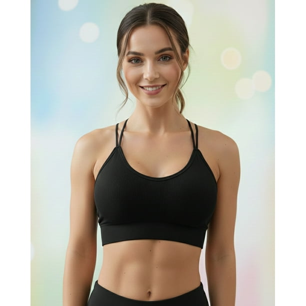 Peto Corto Deportivo Mujer Tiras Cruzadas Fitness