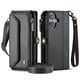 thumbnail image 2 of CaseMe Funda de Cuero for iPhone 16 de 6.1 Pulgadas con Billetera [Bloqueo RFID] con Ranura para Billetes con Zíper y 7 Tarjeteros, Correa de Hombro Magnética de Cuero PU Suave, Funda de Billetera fo, 2 of 13