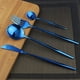thumbnail image 5 of XmhyTop Juego de Cubiertos de Cocina de 24 Piezas, Inoxidable, Color Azul, Ideal para Hogares y Eventos, 5 of 5