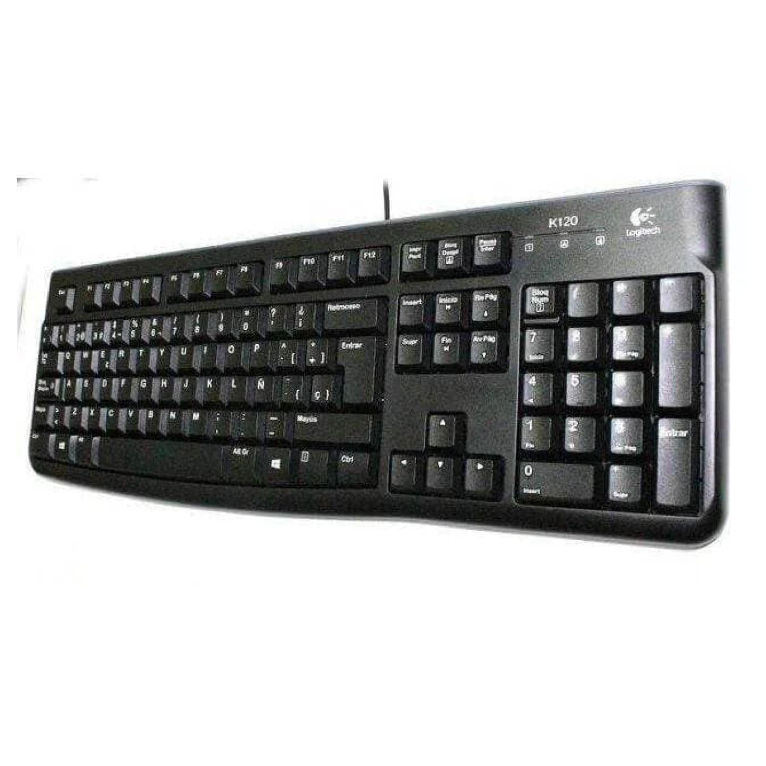 Logitech - Teclado Silencioso Usb Negro K120