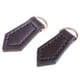 thumbnail image 1 of 2 piezas de cuero con cremallera etiquetas Fixer Pull Replacement DIY Wallet Purse Bag Coffee, 1 of 5