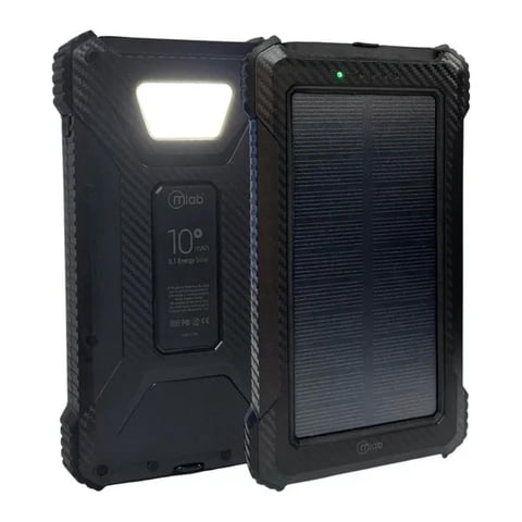 Mlab - Powerbank Cargador Portatil 10000Mah Solar 2.4A