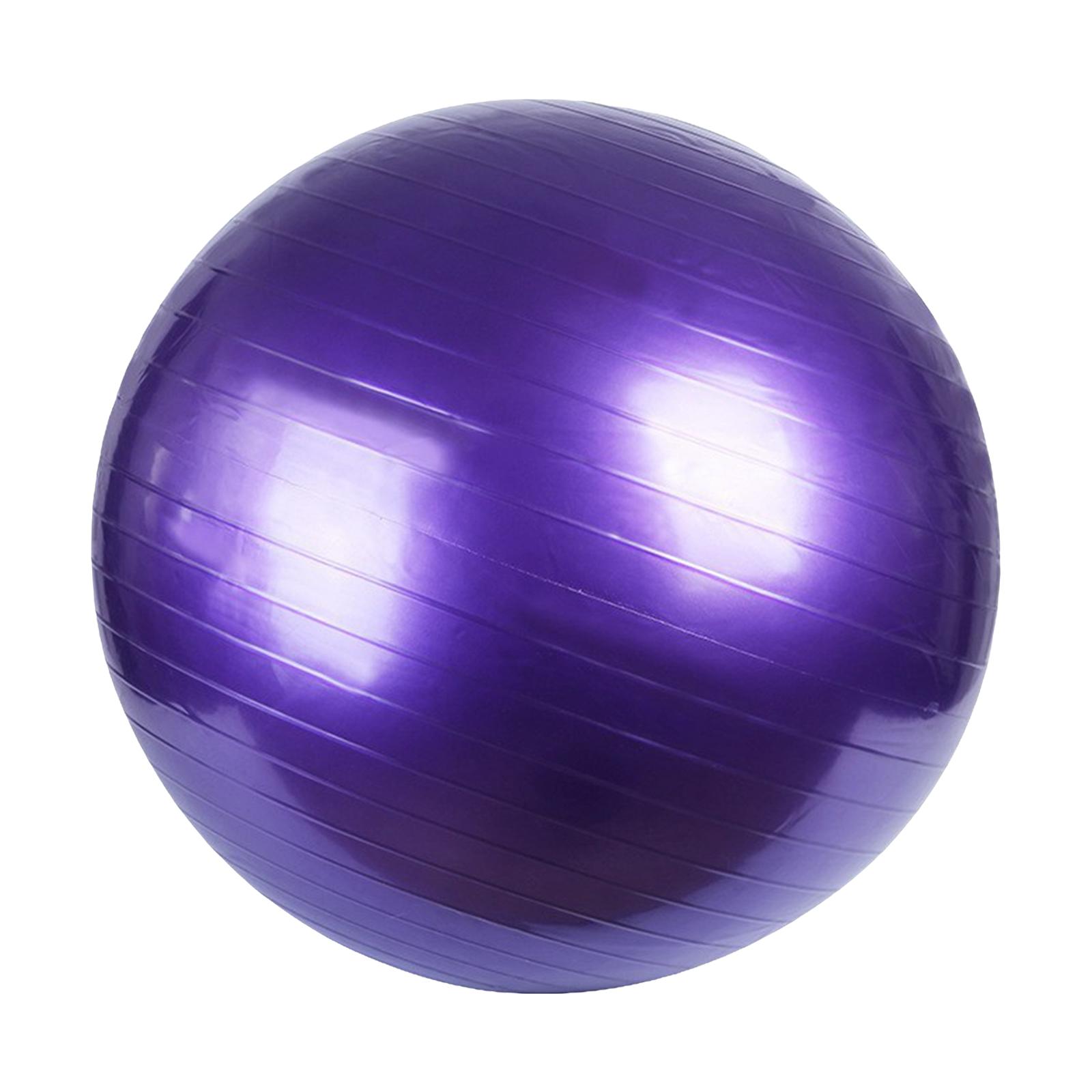 Magideal - Pelota De Yoga, Pelota De Equilibrio, Pelota De Estabilidad Gruesa Antideslizante Antiexplosión Para Mujeres, Entrenamiento, Competición, Ejercicio, P 55Cm Púrpura