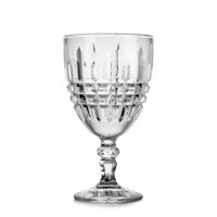 Set 6 Copas Agua 34,2Cl Vintage Vidrio Transparente Fta