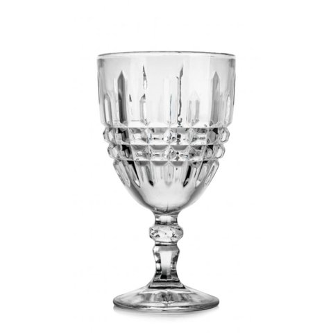 Set 6 Copas Agua 34,2Cl Vintage Vidrio Transparente Fta