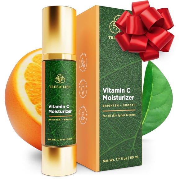 Crema facial hidratante Tree of Life Beauty con vitamina C, 50 ml