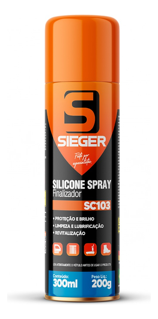 Silicona Spray Lubricante Y Abrillantadora Sieger 300Ml