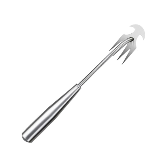Herramienta de mano para jardín, azadas de jardinería, portátil de acero inoxidable, 4 púas, herramienta Manual para desmalezar, herramienta Manual 30 centimetros