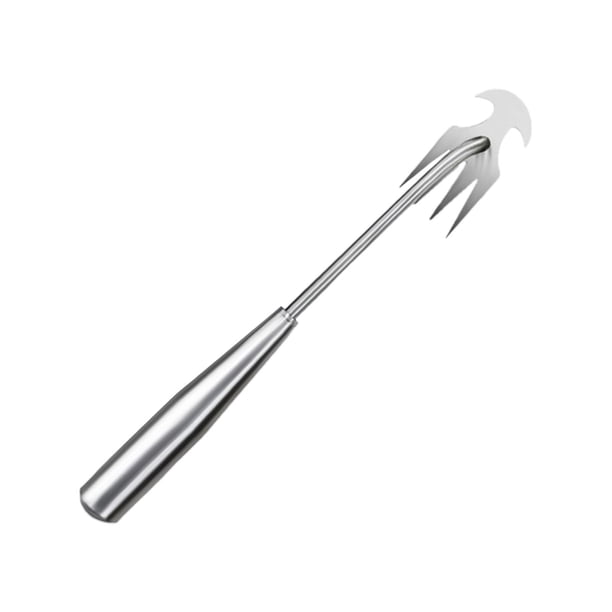 Herramienta de mano para jardín, azadas de jardinería, portátil de acero inoxidable, 4 púas, herramienta Manual para desmalezar, herramienta Manual 30 centimetros
