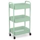 thumbnail image 1 of Organizador de almacenamiento CAXXA de 3 niveles, metal laminado, verde aguamarina, 1 of 9